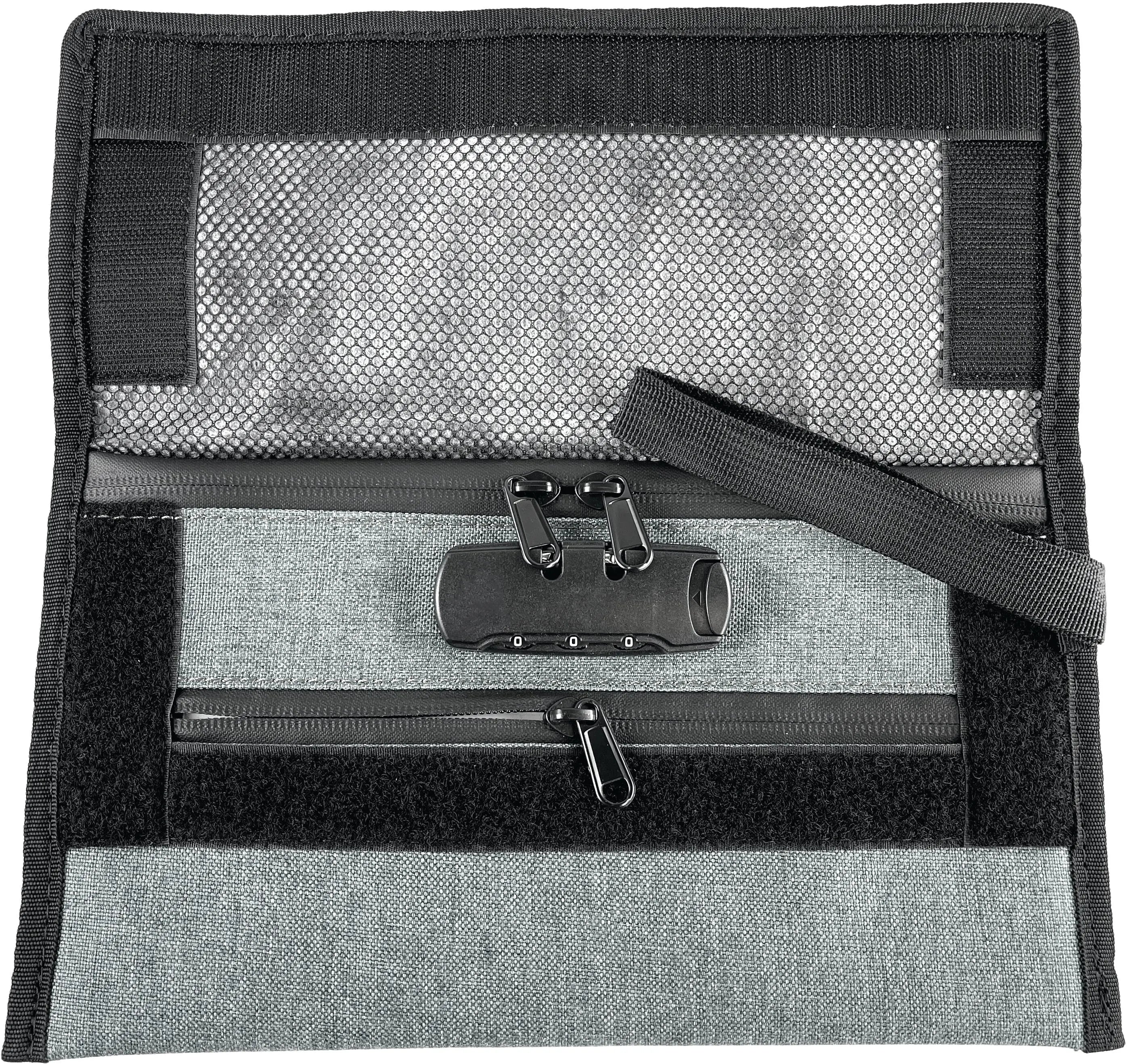 Smell Proof Flat Canvas Lock Storage Bag - 6 Pieces Per Retail Ready Display 23246 SMOKEZILLA