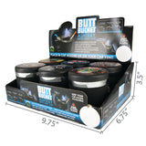 Printed Lid Butt Bucket Ashtray with Vent Clip and LED Lights - 6 Per Retail Ready Display 23359