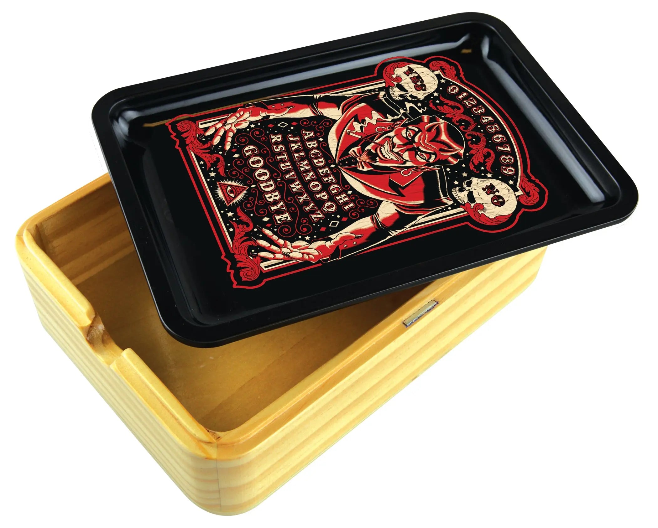 Metal Roll Tray with Magnetic Storage Box - 6 Pieces Per Retail Ready Display 23395 SMOKEZILLA