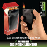 Cigarette Pack Thin Lighter - 12 Pieces Per Retail Ready Display 23483 SMOKEZILLA