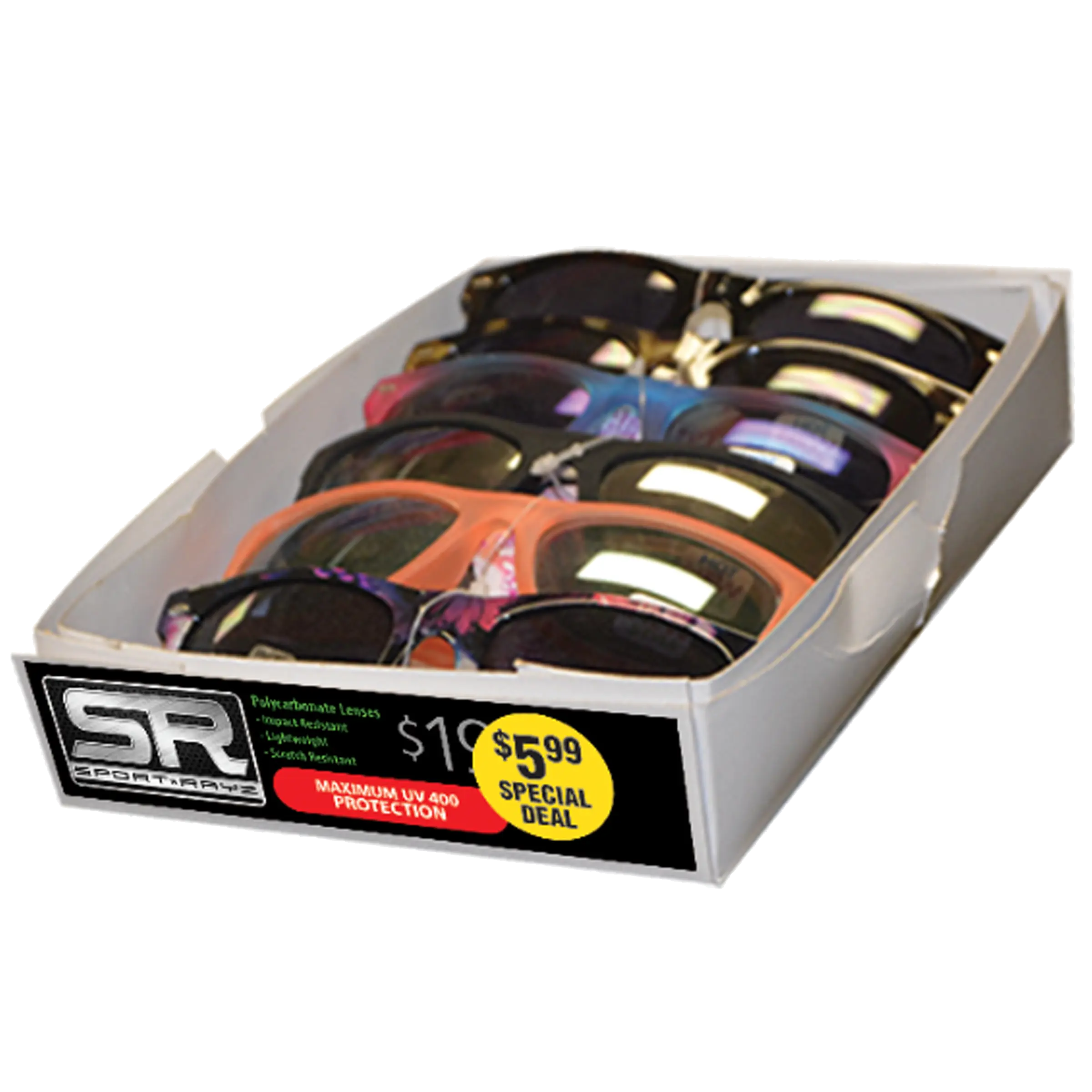 Sunglasses Refill Sport Rayz Assortment - 48 Pieces Per Pack 22861 DRIVER'S EDGE