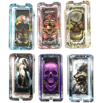 Glass Ashtray with LED Light-Up Design - 6 Pieces Per Retail Ready Display 23522 SMOKEZILLA