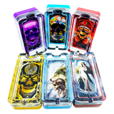 Glass Ashtray with LED Light-Up Design - 6 Pieces Per Retail Ready Display 23522 SMOKEZILLA