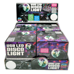 Mood Light USB LED Disco Light with Suction Cup Mount - 4 Pieces Per Retail Ready Display 23575 CAR VIBEZ