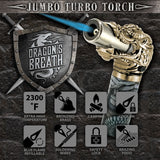 Dragon Jumbo Torch Lighter- 6 Pieces Per Retail Ready Display 23667