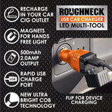 Car Charger  DC Dual Port USB / USB-C with Flashlight - 6 Pieces Per Retail Ready Display 23693 ROUGHNECK