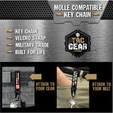 Molle Strap Key Chain with Heavy Duty Clip- 6 Pieces Per Display 23722