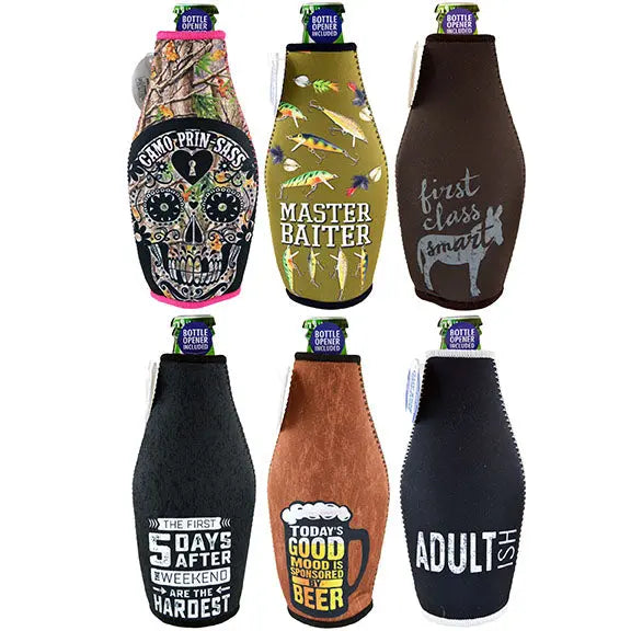 Neoprene 16 Oz Bottle Suit Cooler - 6 Pieces Per Retail Ready Display 24068 POLAR GEAR