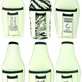 Neoprene Glow in The Dark Bottle Suit Coozie with Cigarette Pouch - 6 Pieces Per Retail Ready Display 24208