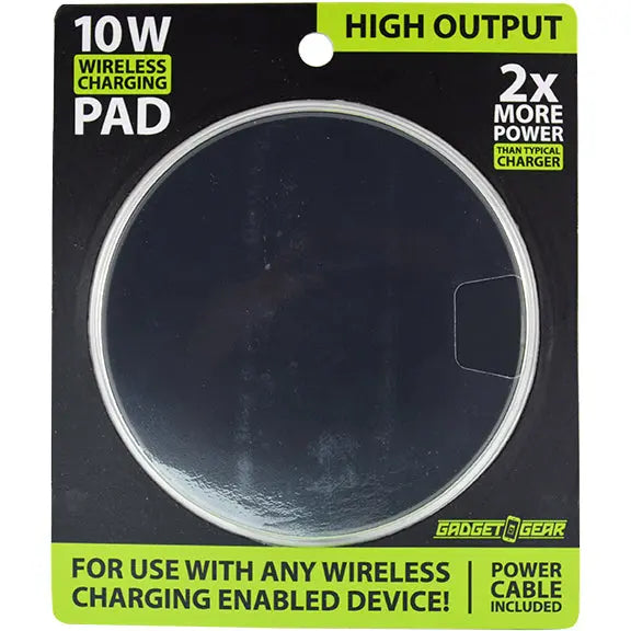 Wireless Charging Pad with Power Cable - 4 Pieces Per Retail Ready Display 24211 GADGET GEAR