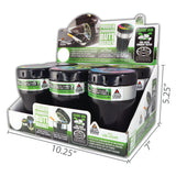 Printed Lid Butt Bucket Ashtray with Power Exhaust Fan - 6 Per Retail Ready Display 24394