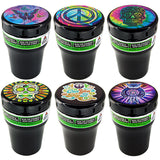 Printed Lid Butt Bucket Ashtray with Power Exhaust Fan - 6 Per Retail Ready Display 24394