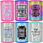 Neoprene Iridescent Can and Bottle Cooler - 6 Pieces Per Retail Ready Display 24676 POLAR GEAR
