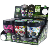 3D Molded Sugar Skull Butt Bucket Ashtray - 6 Pieces Per Retail Ready Display 24709