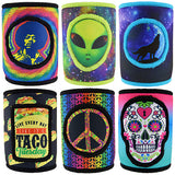 Neoprene Can and Bottle Cooler Coozie - 6 Pieces Per Retail Ready Display 24727