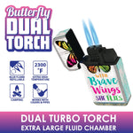 Sugar Skull Dual Torch Lighter - 15 Pieces Per Retail Ready Display 25184 SMOKEZILLA