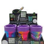 Silicone Butt Bucket Ashtray - 6 Per Retail Ready Display 25428 SMOKEZILLA