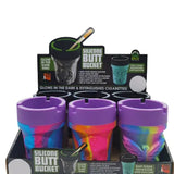 Silicone Butt Bucket Ashtray - 6 Per Retail Ready Display 25428 SMOKEZILLA