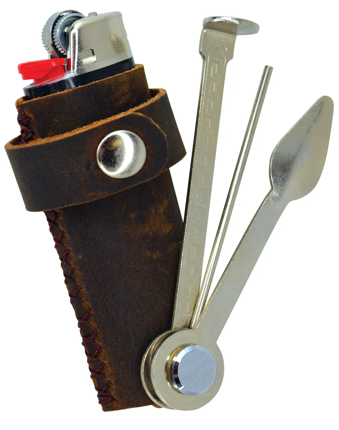 Leather Lighter Case With Tools  - 6 Pieces Per Retail Ready Display 25592 SMOKEZILLA