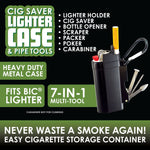 Metal Cigarette Saver Key Chain with Tools - 12 Pieces Per Retail Ready Display 26028 SMOKEZILLA
