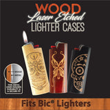 Wood Lighter Case - 12 Pieces Per Retail Ready Display 26433