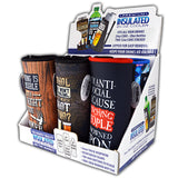 Neoprene 24 oz Can & Bottle Cooler Coozie- 6 Pieces Per Retail Ready Display 26452