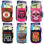 Neoprene Can and Bottle Cooler with Card Pocket - 6 Pieces Per Retail Ready Display 26454 POLAR GEAR
