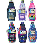 Neoprene 16 Oz bottle suit Cooler with Card Pocket - 6 Per Retail Ready Display 26455 POLAR GEAR