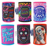 Neoprene Rhinestone Can and Bottle Cooler Coozie - 6 Per Retail Ready Display 26471
