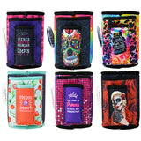 Neoprene Can and Bottle Cooler Coozie with Cigarette Pouch - 6 Pieces Per Retail Ready 26473