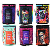 Neoprene Can and Bottle Cooler with Cigarette Pouch - 6 Pieces Per Retail Ready 26473 POLAR GEAR