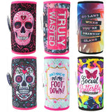 Neoprene Rhinestone Slim Can Cooler Coozie - 6 Per Retail Ready Display 26580