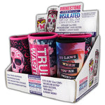 Neoprene Rhinestone Slim Can Cooler - 6 Per Retail Ready Display 26580 POLAR GEAR