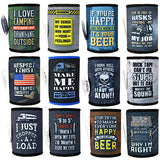 Neoprene Can and Bottle Cooler Coozie - 12 Pieces Per Retail Ready Display 26595