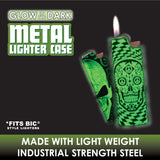 Glow in The Dark Metal Lighter Case - 12 Pieces Per Retail Ready Display 28294