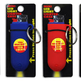 Silicone Lighter Case Key Chain with LED Light- 12 Pieces Per Retail Ready Display 28457