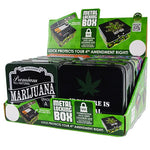 Metal Storage Box with Lock and Roll Tray - 6 Pieces Per Retail Ready Display 30016 SPICY ZILLA
