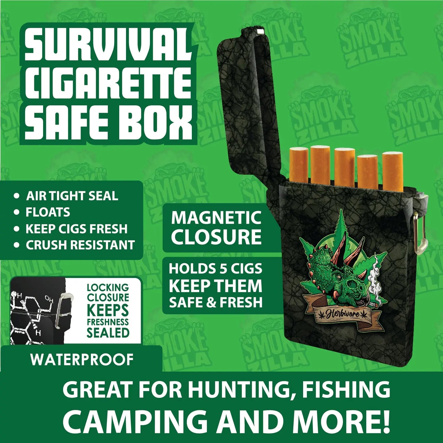 Cigarette Survival Storage Case - 8 Pieces Per Retail Ready Display 30023 SPICY ZILLA