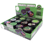 3D Metal Grinder with Magnetic Closure - 12 Pieces Per Retail Ready Display 30030 SPICY ZILLA