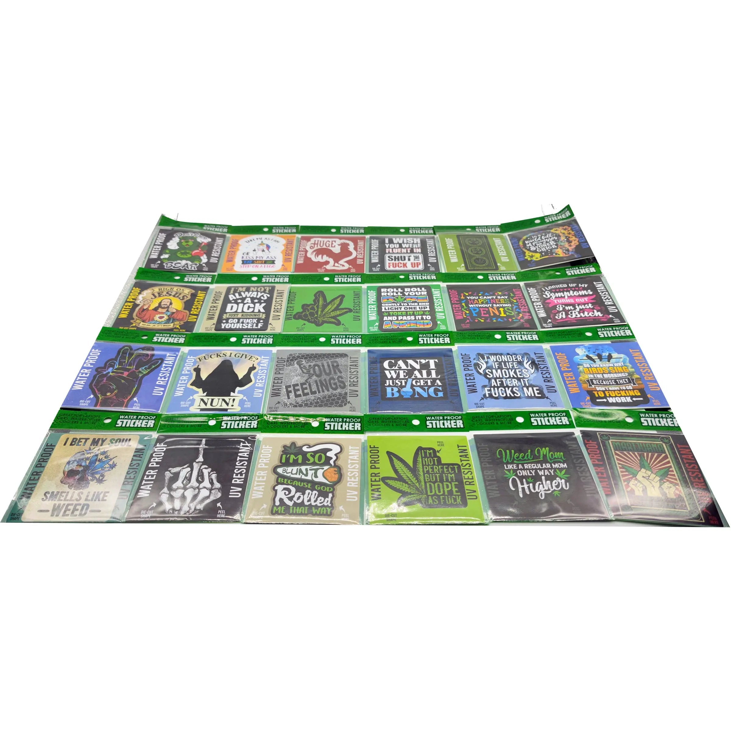Waterproof Sticker 24 Pieces Per Retail Ready Display 30034 SPICY ZILLA