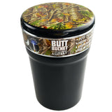 Printed Lid Camo Butt Bucket Ashtray with LED Light- 6 Pieces Per Retail Ready Display 40230