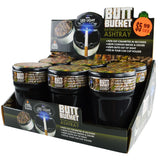 Printed Lid Camo Butt Bucket Ashtray with LED Light- 6 Pieces Per Retail Ready Display 40230