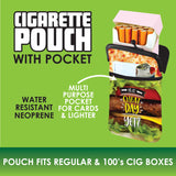 Neoprene Cigarette Pouch with Pocket- 6 Pieces Per Retail Ready Display 40312
