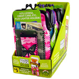 Neoprene Cigarette Pouch with Pocket - 6 Pieces Per Retail Ready Display 41385 SMOKEZILLA