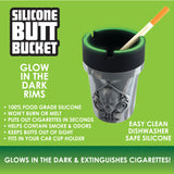 Silicone Butt Bucket Ashtray - 3 Per Retail Ready Display 41390