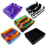 Silicone Ashtray with Assorted Colors - 6 Pieces Per Retail Ready Display 41467