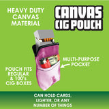 Canvas Tie Dye Cigarette Pouch- 6 Pieces Per Retail Ready Display 41461