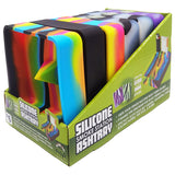 Silicone Ashtray with Assorted Colors - 6 Pieces Per Retail Ready Display 41496