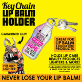 Neoprene Key Chain Lip Balm Holder - 12 Pieces Per Retail Ready Display 41544