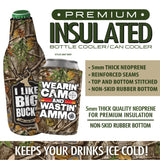 Neoprene Camo Can and Bottle Suit Coozie Assortment - 11 Pieces Per Retail Ready Display 88169